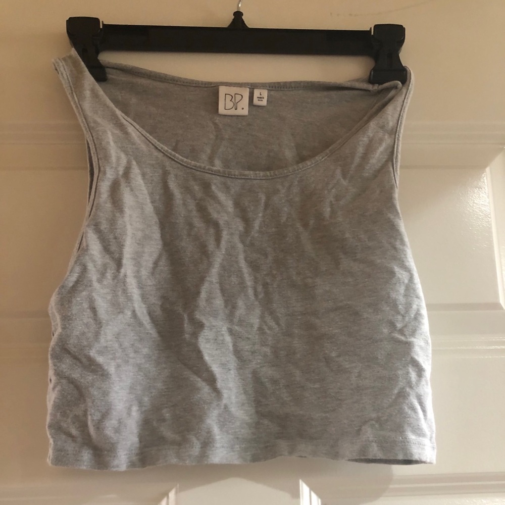 Nordstrom grey crop top